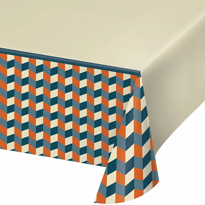 Creative Converting Hipster Birthday Paper Tablecover 54" X 102"