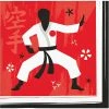 Creative Converting Kids Birthday Party Themes Karate Party Beverage Napkins 16ct
