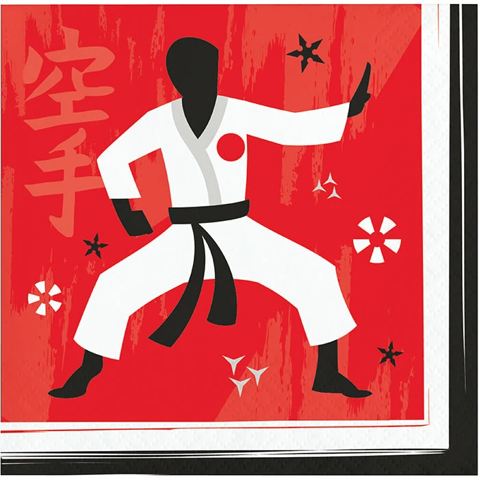 Creative Converting Kids Birthday Party Themes Karate Party Beverage Napkins 16ct