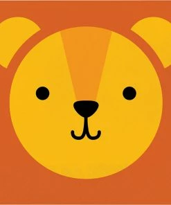 Creative Converting Animal Faces Luncheon Napkin, Lion 16ct Kids Birthday Party Themes