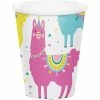 Creative Converting Kids Birthday Party Themes Llama Party Hot/Cold Paper Paper Cups 9 Oz., 8 Ct