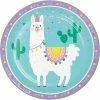 Creative Converting Kids Birthday Party Themes Llama Party Paper Plates, 8 Ct