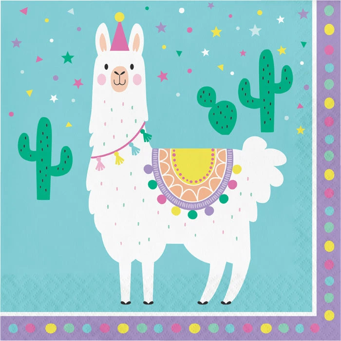 Creative Converting Llama Party Napkins, 16 Ct Kids Birthday Party Themes