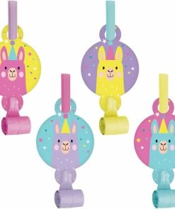 Creative Converting Llama Party Blowouts W/ Med, 8 Ct