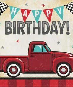 Creative Converting Vintage Red Truck Luncheon Napkin 16ct