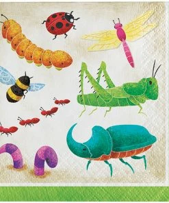 Creative Converting Birthday Bugs Beverage Napkins 16ct