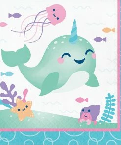 Creative Converting Narwhal Party Luncheon Napkin 16ct Kids Birthday Party Themes