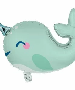 Creative Converting Kids Birthday Party Themes Narwhal Party Metallic Balloon 27.5