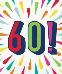 Creative Converting Birthday Burst Luncheon Napkin, 60 16ct Kids Birthday Party Themes