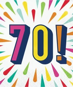 Creative Converting Birthday Burst Luncheon Napkin, 70 16ct