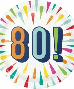 Creative Converting Birthday Burst Dessert Plate, 80 8ct Kids Birthday Party Themes