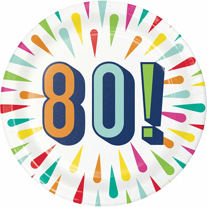 Creative Converting Birthday Burst Dessert Plate, 80 8ct Kids Birthday Party Themes