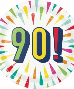 Creative Converting Birthday Burst Dessert Plate, 90 8ct Kids Birthday Party Themes