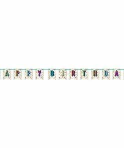 Creative Converting Kids Birthday Party Themes Birthday Burst Shaped Banner With Ribbon
