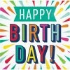 Creative Converting Birthday Burst Beverage Napkins 16ct Kids Birthday Party Themes