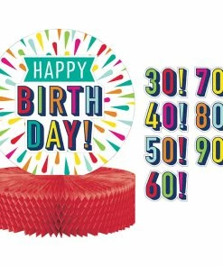Creative Converting Birthday Burst Centerpiece Hc Shaped With Stickers Kids Birthday Party Themes
