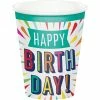 Creative Converting Kids Birthday Party Themes Birthday Burst Hot/Cold Cups 9Oz. 8ct