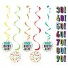 Creative Converting Kids Birthday Party Themes Birthday Burst Dizzy Danglers Assorted W/ Stickers 5ct