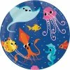 Creative Converting Ocean Celebration Dessert Plate 8ct Kids Birthday Party Themes