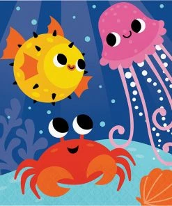 Creative Converting Ocean Celebration Luncheon Napkin 16ct