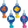 Creative Converting Ocean Celebration Blowouts W/ Medallion 8ct Kids Birthday Party Themes