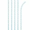 Creative Converting Pastel Blue Striped Paper Straws, 24 Ct Solid Color Tableware