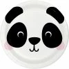 Creative Converting Animal Faces Dessert Plate, Panda 8ct