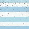 Creative Converting Blue Silver Celebration Luncheon Napkin, Stripes 16ct
