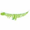 Creative Converting Boy Dino Party Shaped Banner W/ Ribbon