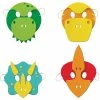 Creative Converting Boy Dino Party Foam Masks 4ct