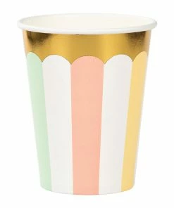 Creative Converting Pastel Celebrations Hot/Cold Cups 9Oz., Foil 8ct