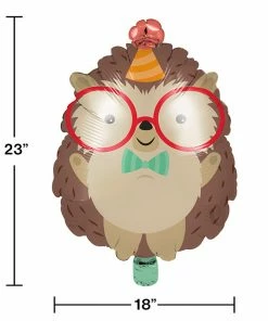 Creative Converting Hedgehog Party Metallic Balloon Hedgehog Shaped, 18"X23" Kids Birthday Party Themes