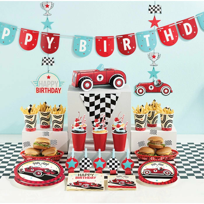Creative Converting Vintage Race Car Centerpiece Kids Birthday Party Themes