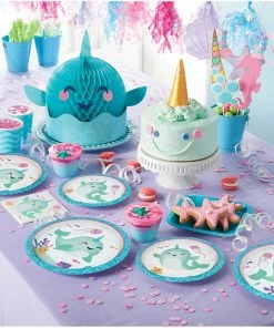 Creative Converting Kids Birthday Party Themes Narwhal Party Dinner Plate 8ct