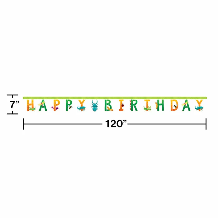 Creative Converting Birthday Bugs Jointed Banner Lg