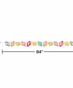 Creative Converting Candy Shop Party Shaped Dimensional Banner W/ Ribbon Kids Birthday Party Themes