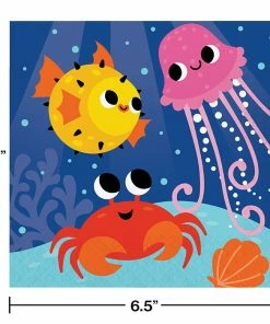 Creative Converting Ocean Celebration Luncheon Napkin 16ct