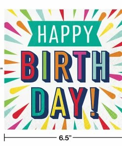 Creative Converting Birthday Burst Luncheon Napkin 16ct