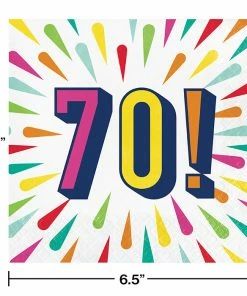 Creative Converting Birthday Burst Luncheon Napkin, 70 16ct