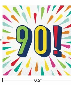 Creative Converting Birthday Burst Luncheon Napkin, 90 16ct