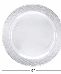 Creative Converting Themed Tableware 9" Clear Pebble Plate 10ct
