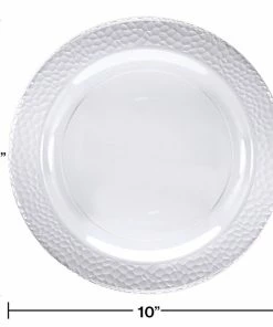 Creative Converting 10.25" Clear Pebble Plate 10ct Themed Tableware