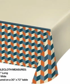 Creative Converting Hipster Birthday Paper Tablecover 54" X 102"