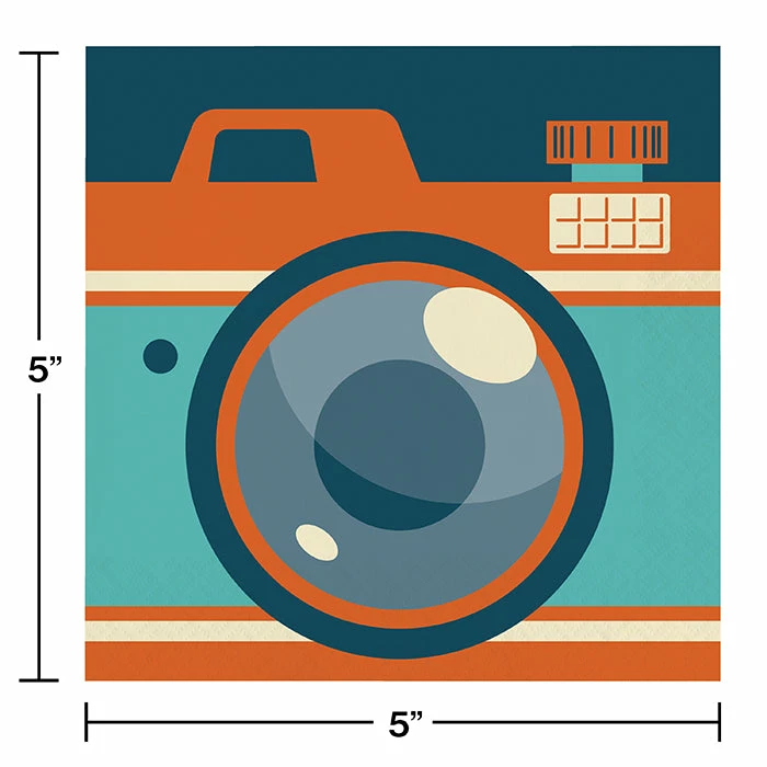 Creative Converting Adult Birthday Party Themes Hipster Birthday Beverage Napkins 16ct