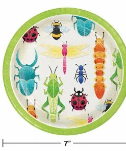 Creative Converting Birthday Bugs Dessert Plate 8ct