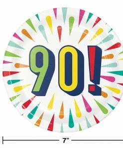 Creative Converting Birthday Burst Dessert Plate, 90 8ct Kids Birthday Party Themes