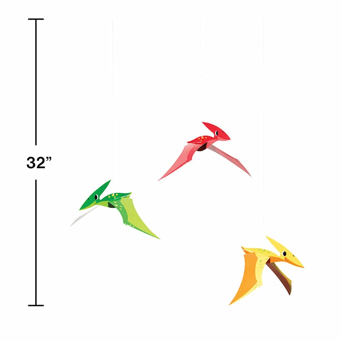 Creative Converting Boy Dino Party Hanging Cutouts 3D 3ct