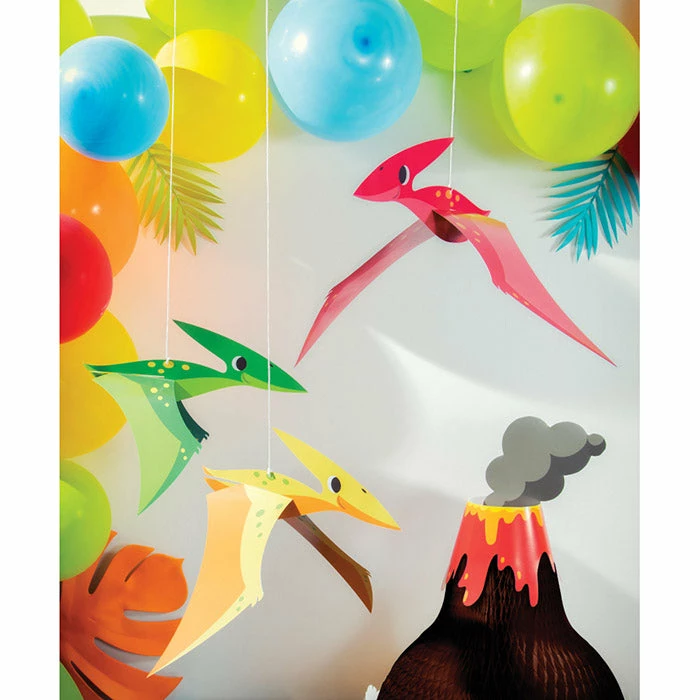 Creative Converting Boy Dino Party Hanging Cutouts 3D 3ct