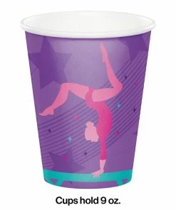 Creative Converting Gymnastics Party Hot/Cold Cups 9Oz. 8ct