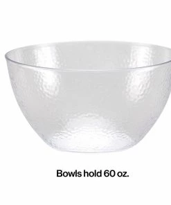 Creative Converting 60 Oz. Clear Pebble Bowl